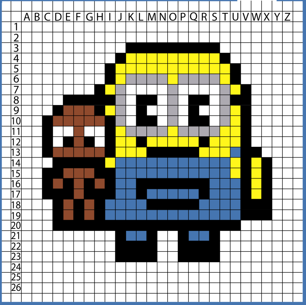 Minion King Bob Pixel Art