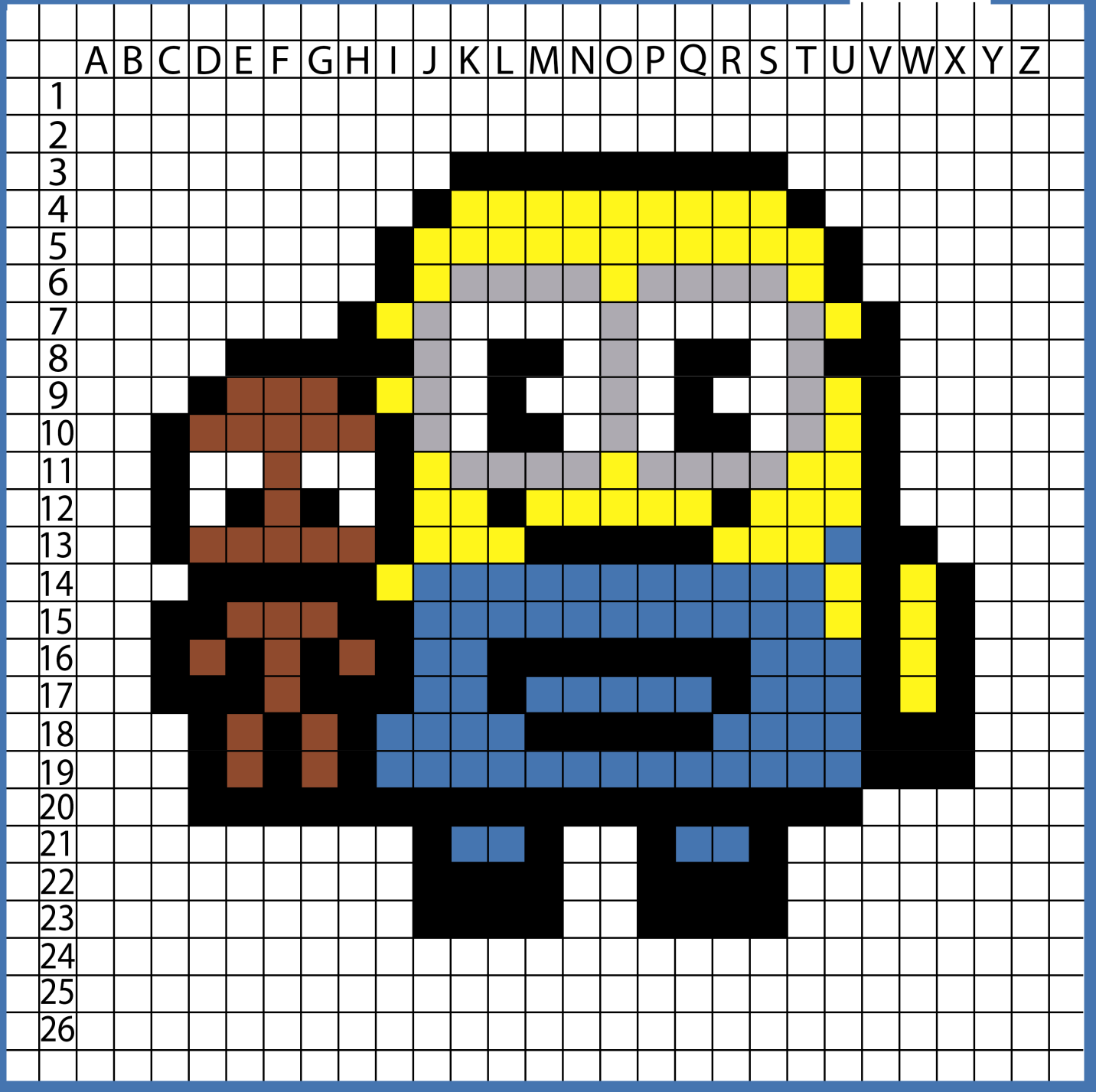 Bob Minion Pixel art