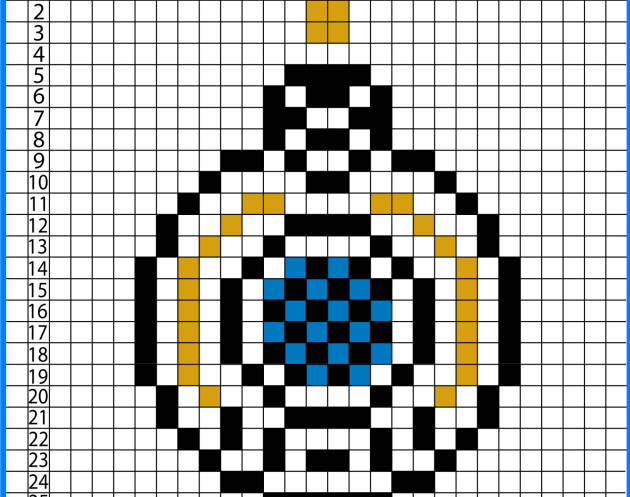 Bruges KV logo Pixel art