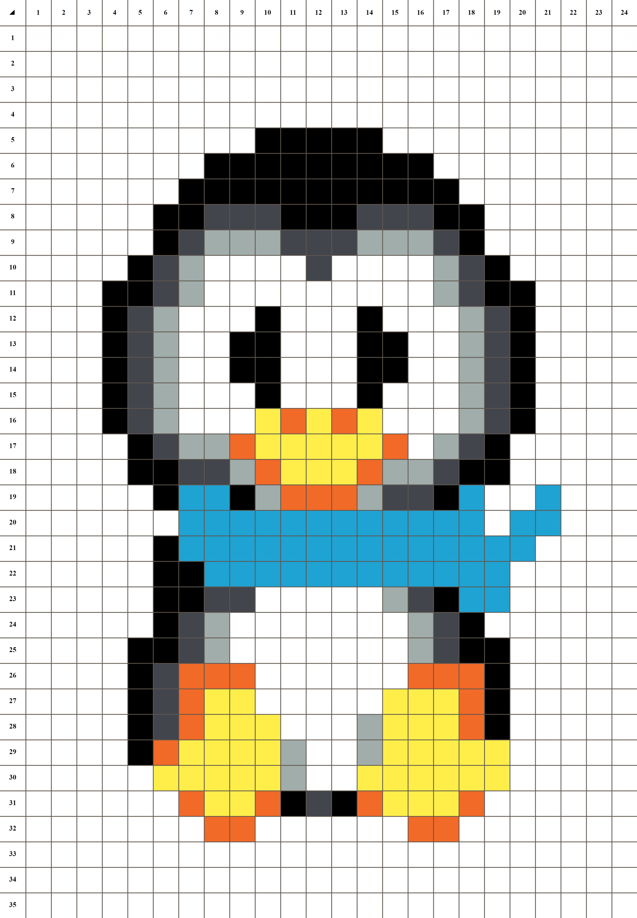 Chilly Pinguin Pixel Art