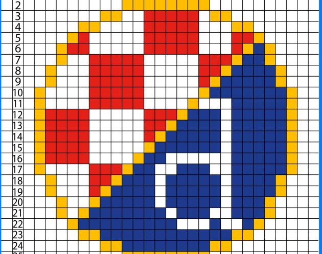 Dinamo Zagreb Logo Pixel art