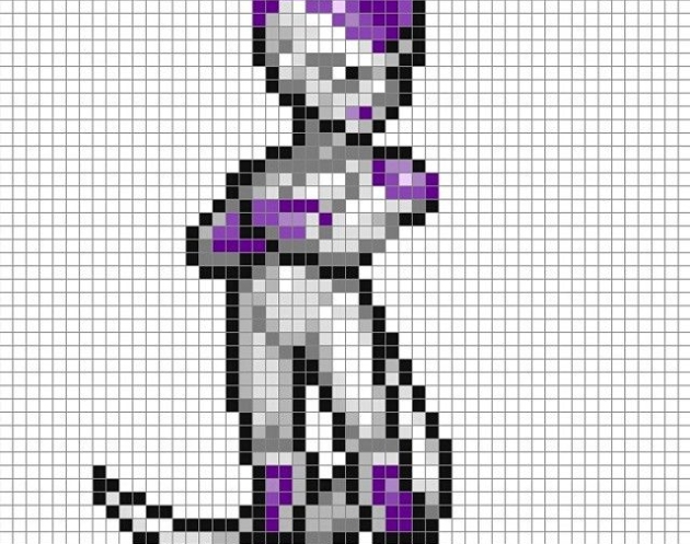 Frieza Dragon Ball Pixel Art