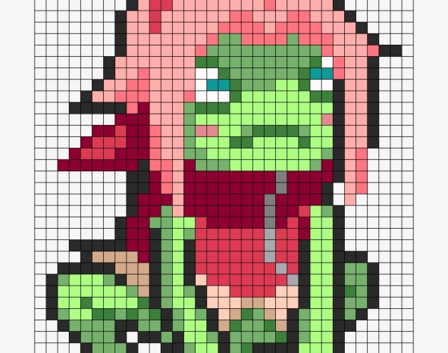 Haruno Sakura Frog Pixel Art