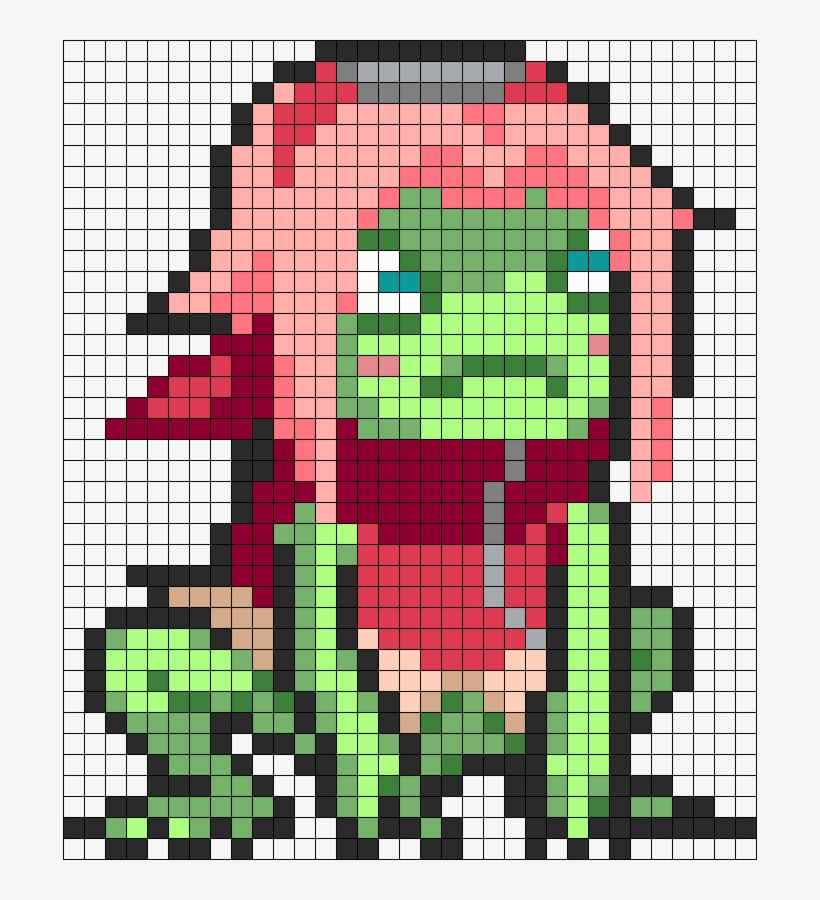 Haruno Sakura Frog Pixel Art