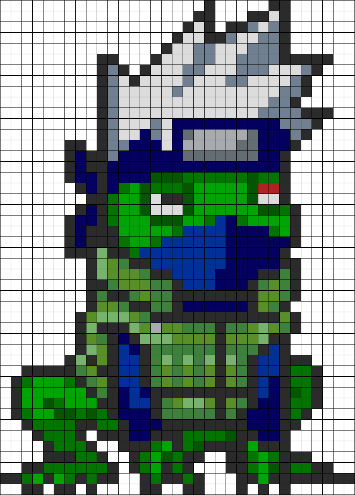 Hatake Kakashi Frog Pixel Art