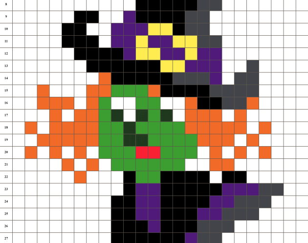 Hexenwest Halloween Pixel Art