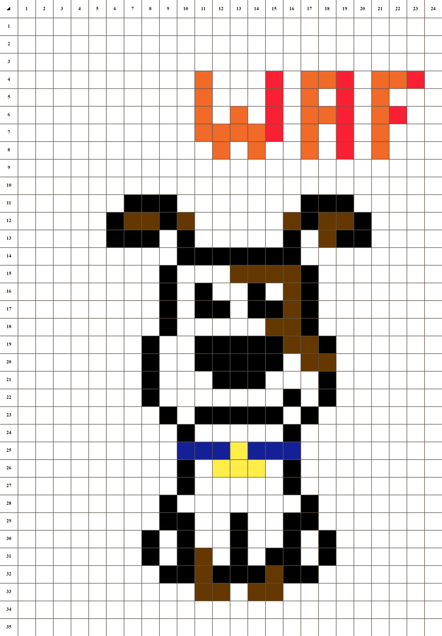 Hund Pixel Art