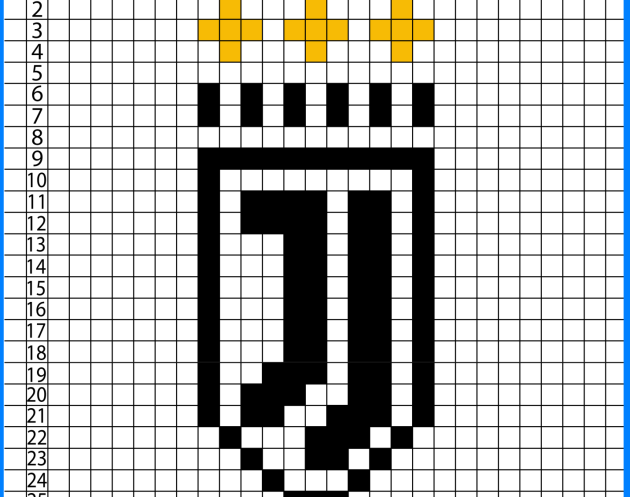 Juventus Logo Pixel art