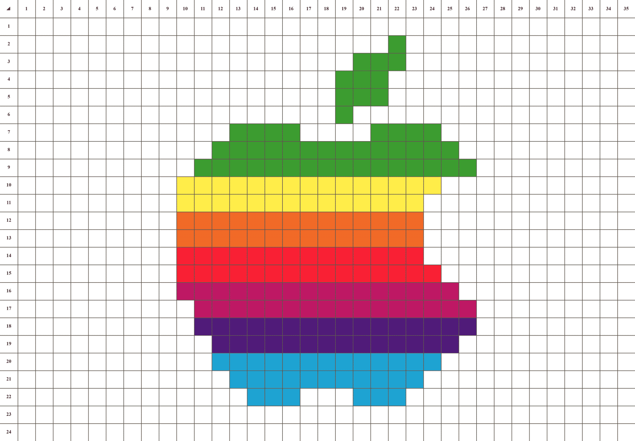 Logo Apple Pixel art