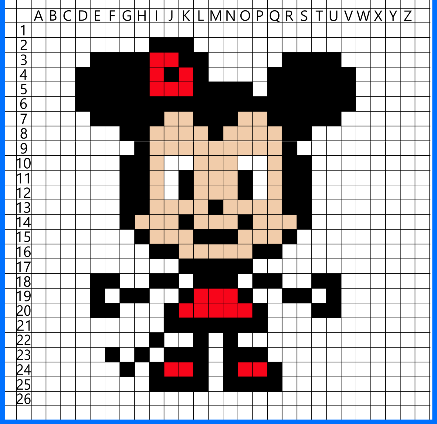 Minnie Disney Pixel art
