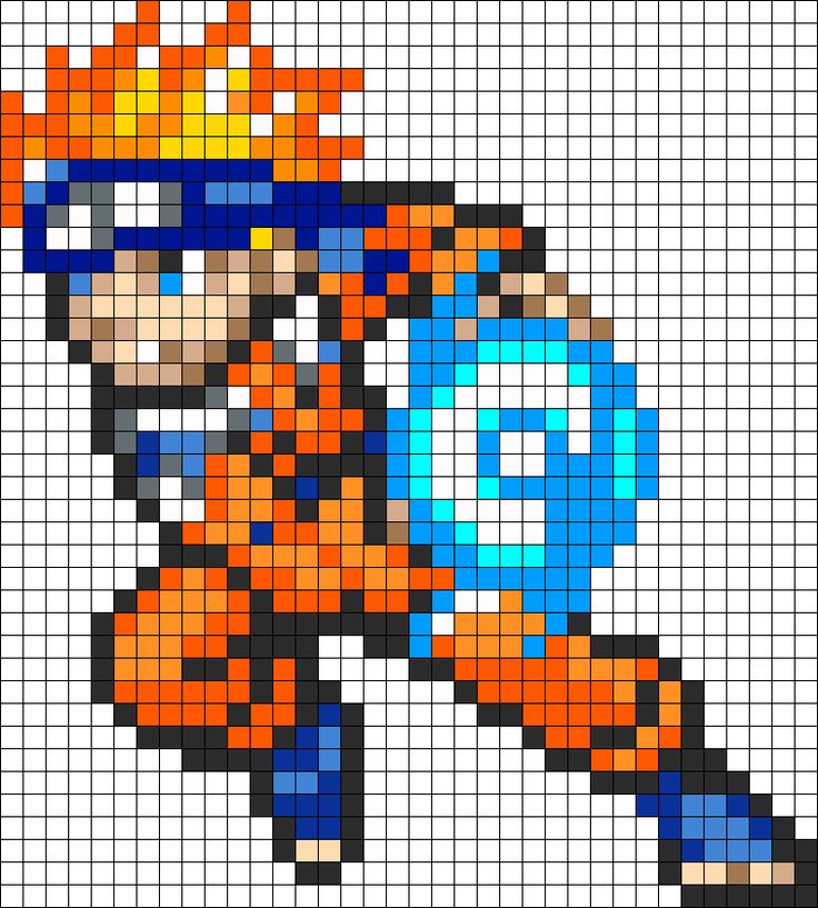 Naruto Rasengan Pixel Art