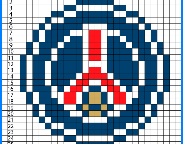 PSG Logo Pixel art