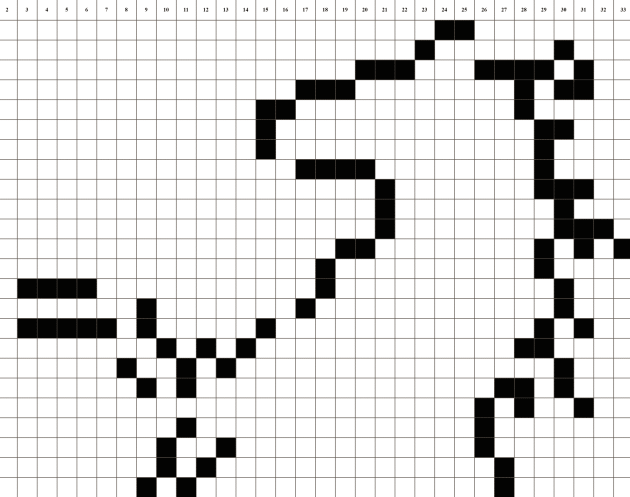 Pixel Art Pferd