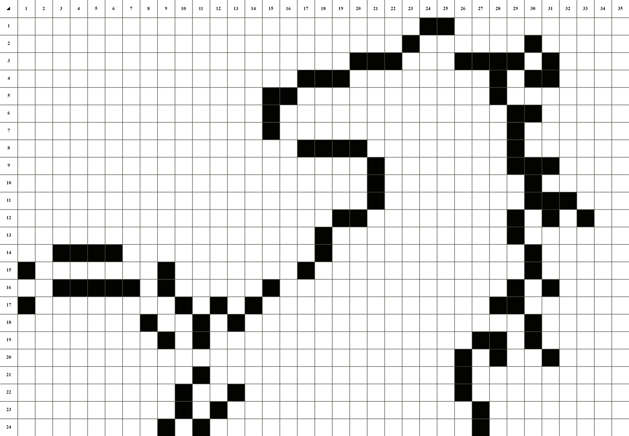 Pixel Art Pferd