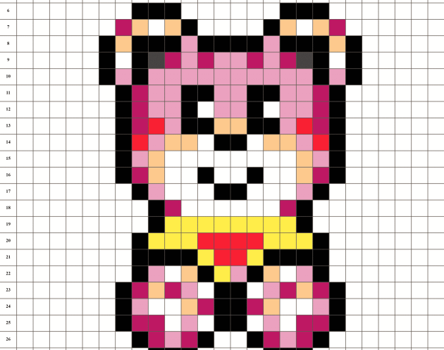 Pixel Art Teddybär