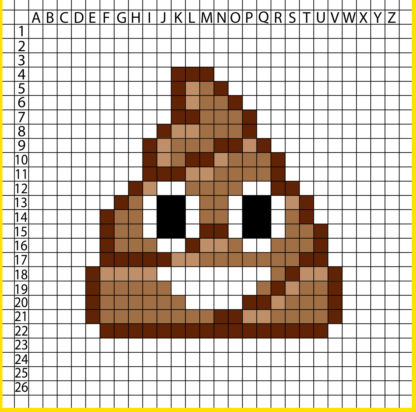 Pixel art Emoji Kacke