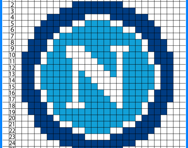 SSC Naples Logo Pixel art