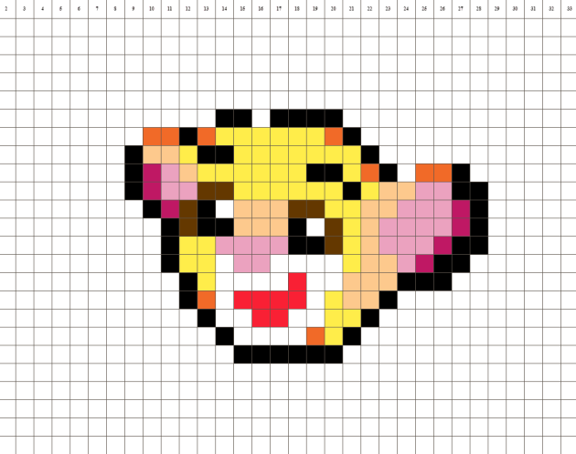 Simba König der Löwen Pixel Art