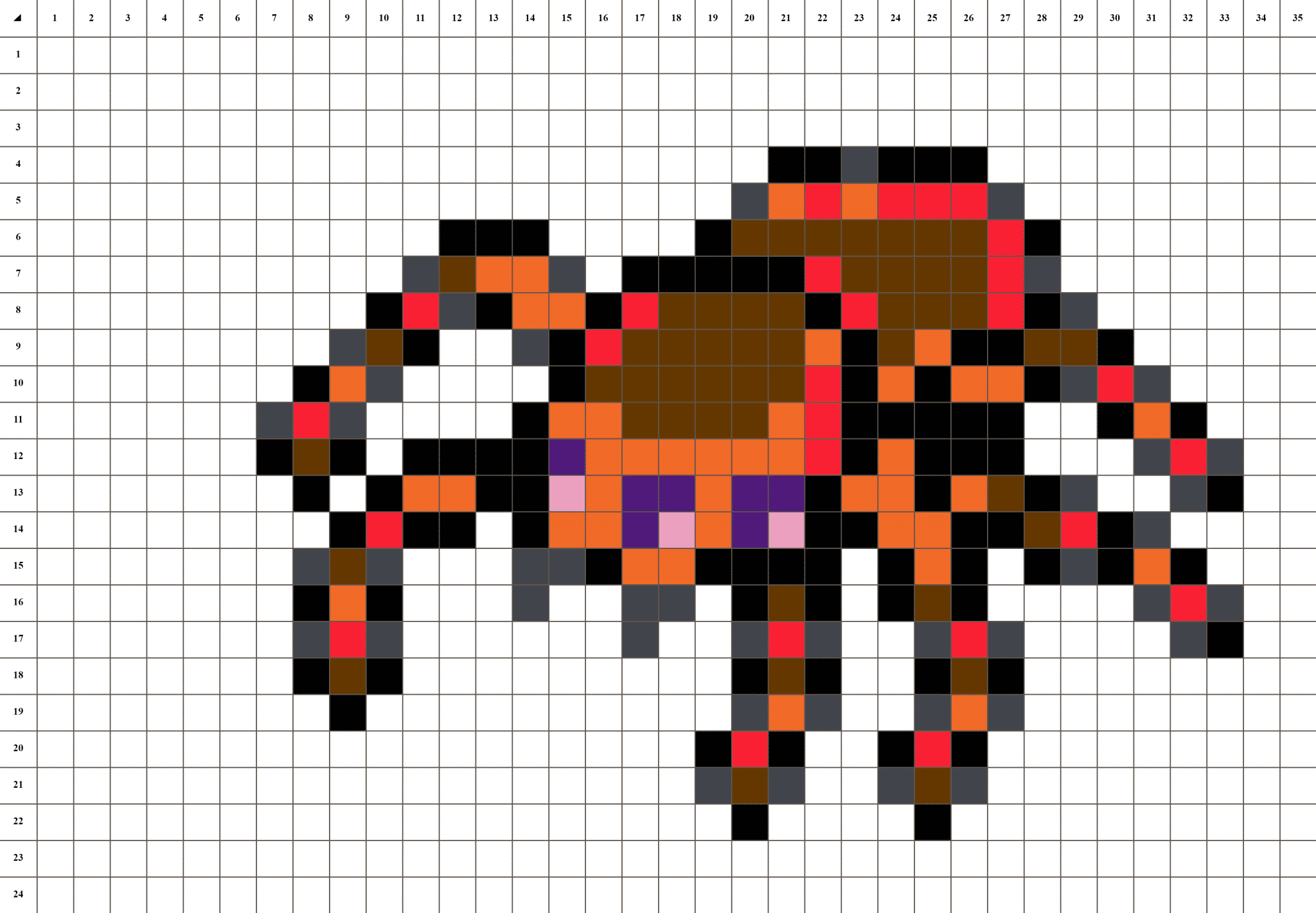 Spinne Pixel Art