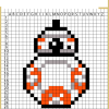 Star Wars BB-8 Pixel art