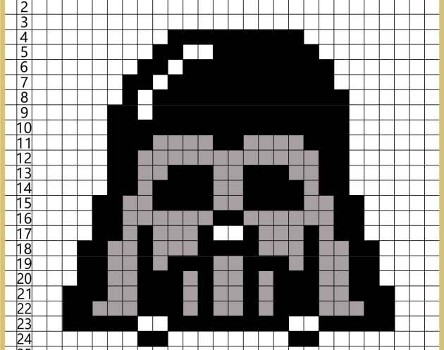 Star Wars Darth Vader Pixel art