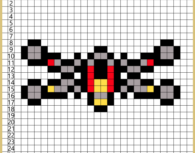 Star Wars X-wing Pixel art