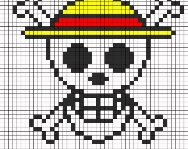 Straw Hat Pirates Pixel Art
