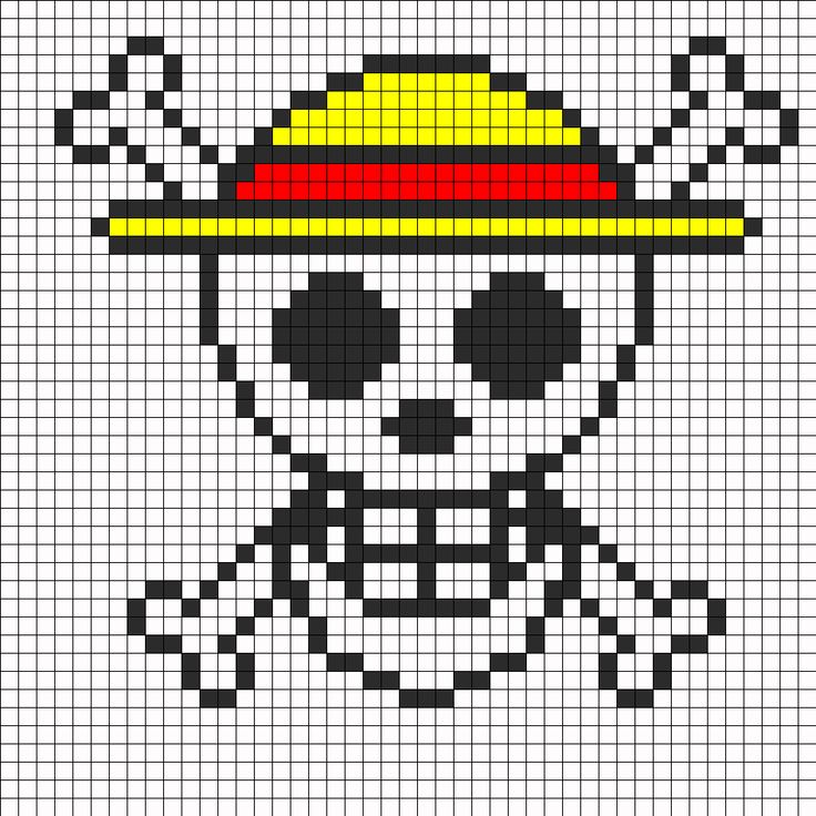 Straw Hat Pirates Pixel Art