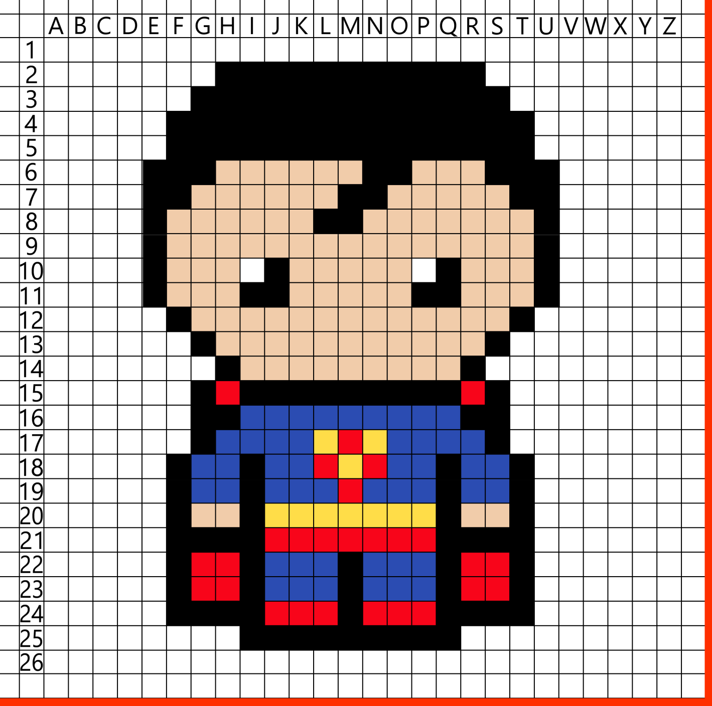 Superman Pixel Art