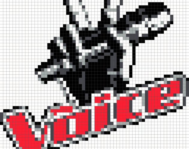 The Voice Logo pixel art
