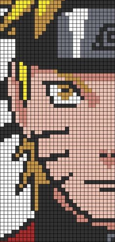 Uzumaki Naruto Pixel Art
