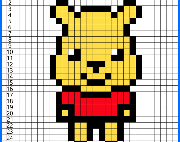 Winnie Disney Pixel art