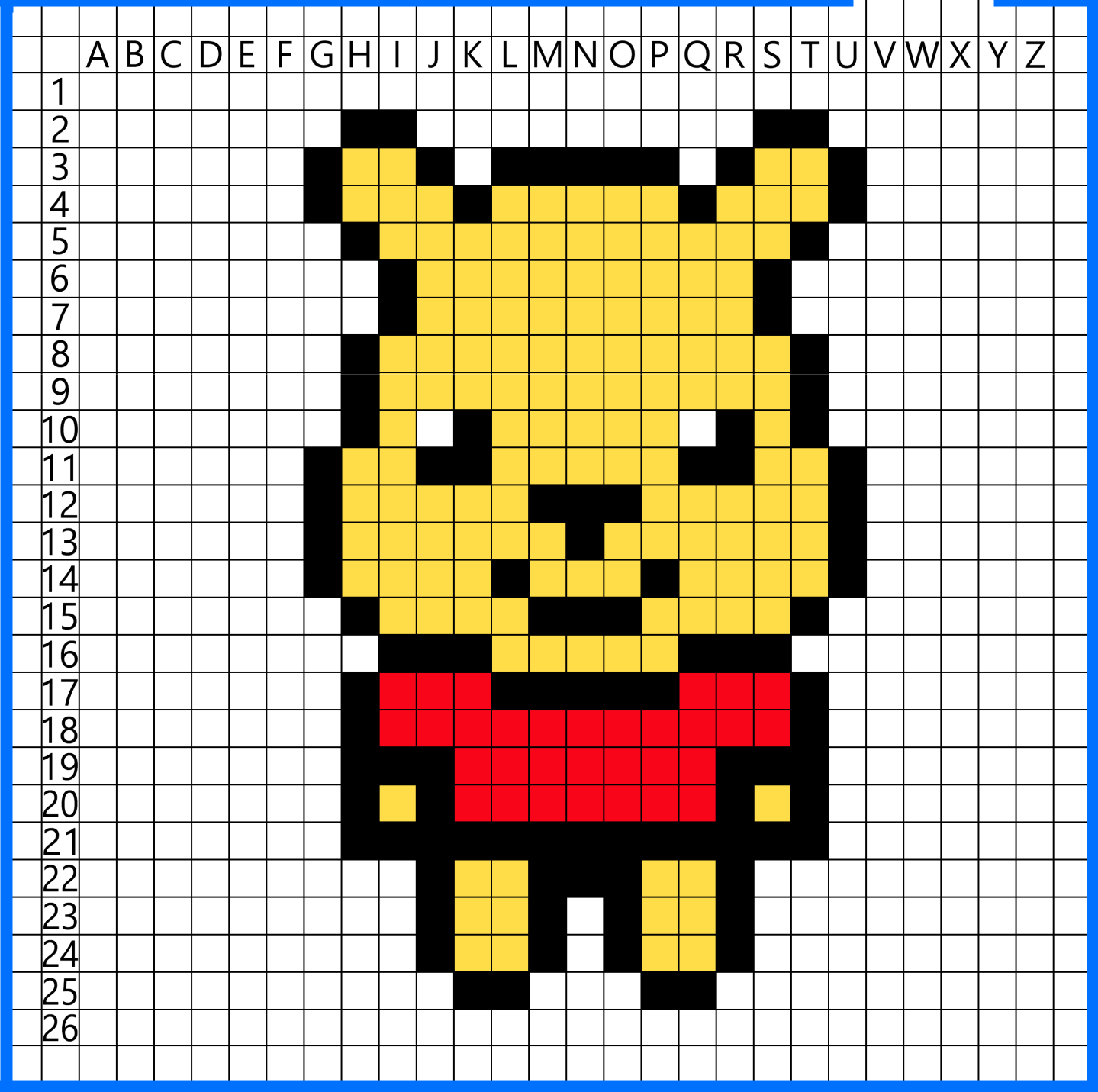 Winnie Disney Pixel art