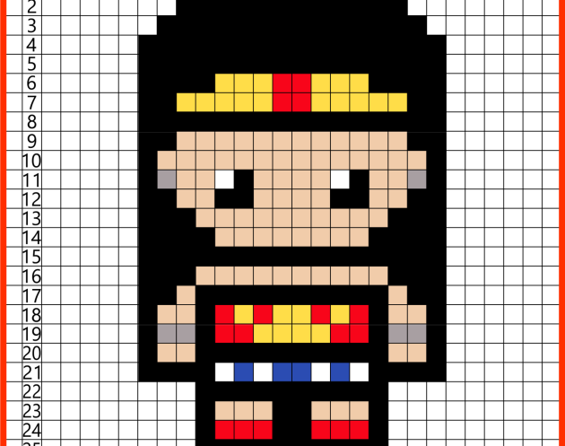 Wonder Women Pixel Art