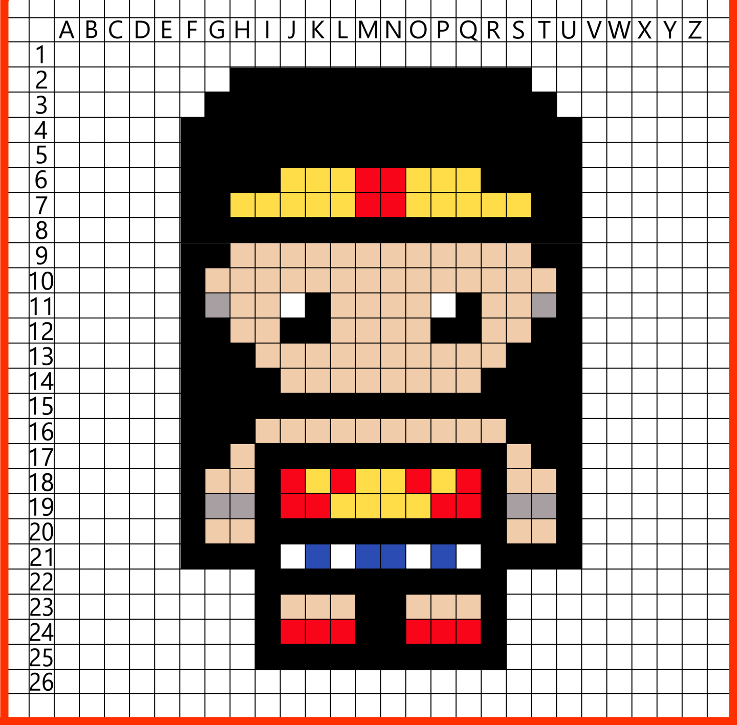 Wonder Women Pixel Art