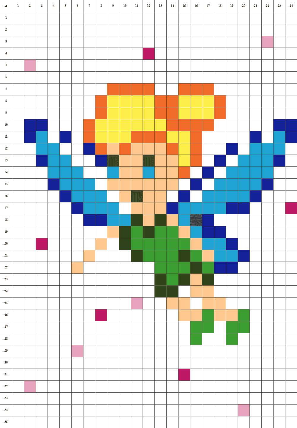 Tinker Bell Peter Pan Pixel Art