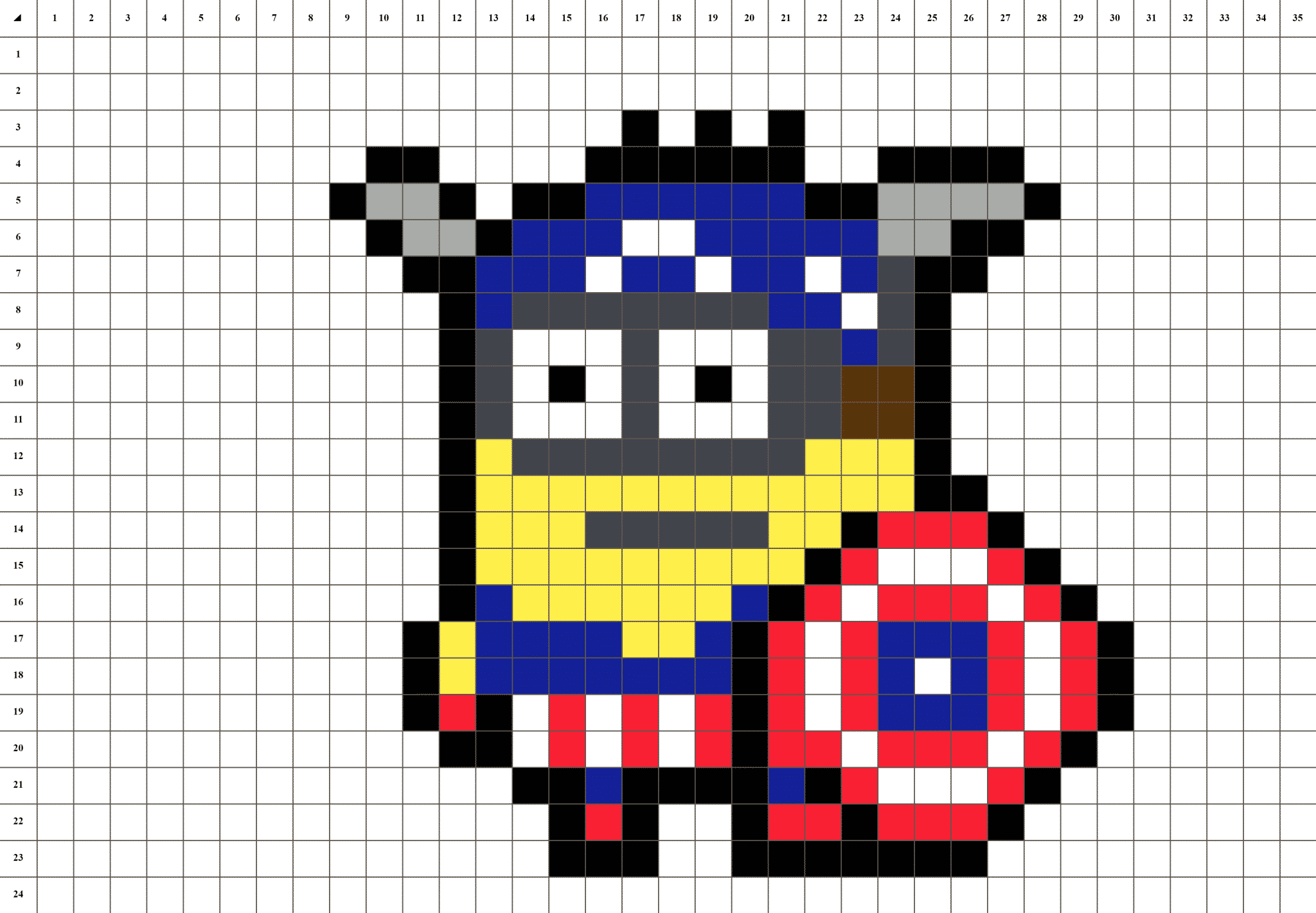CAPTAIN AMERICA MINION Pixel art