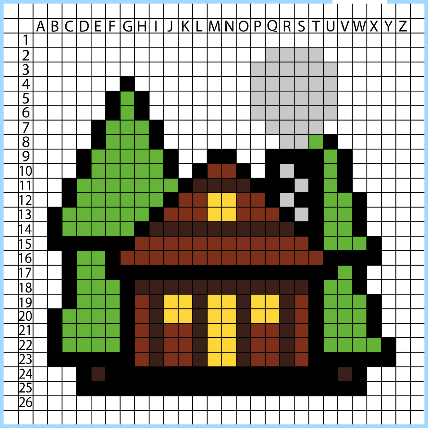 Die Hütte Pixel art