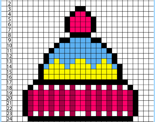 Eine Mütze Pixel art