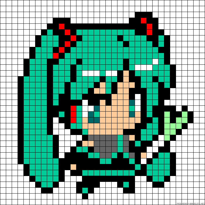 Hatsune Miku pixel art