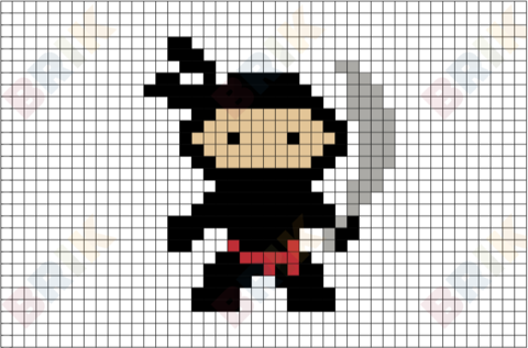 Ninja pixel art