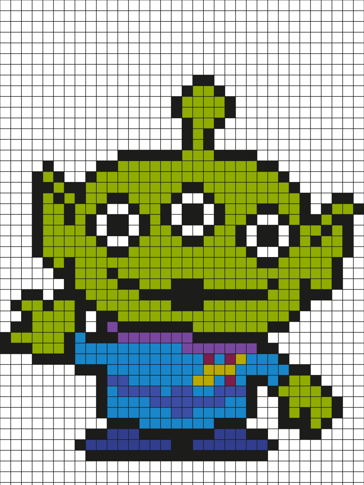 Pixel Art Alien
