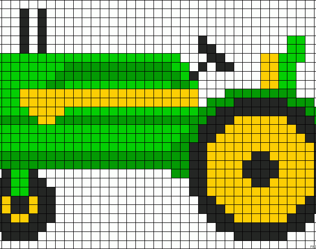 Pixel Art Traktor