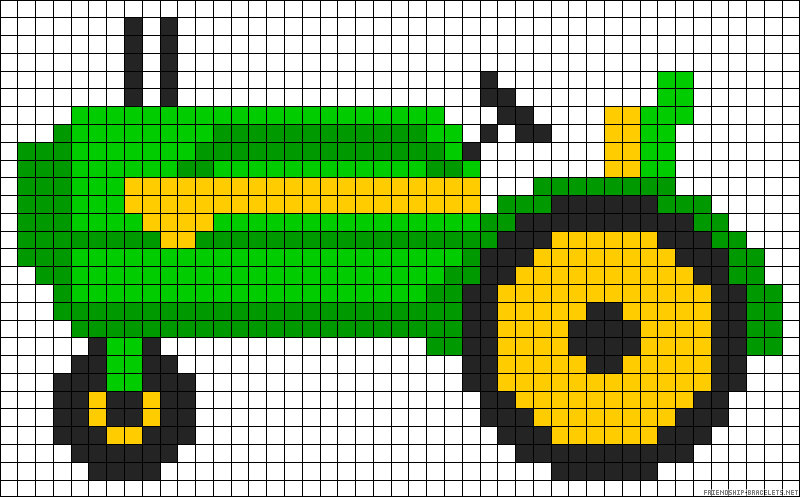 Pixel Art Traktor