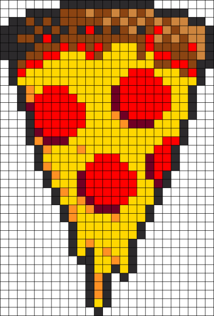 Pizza Pixel Art Templates - Free Download