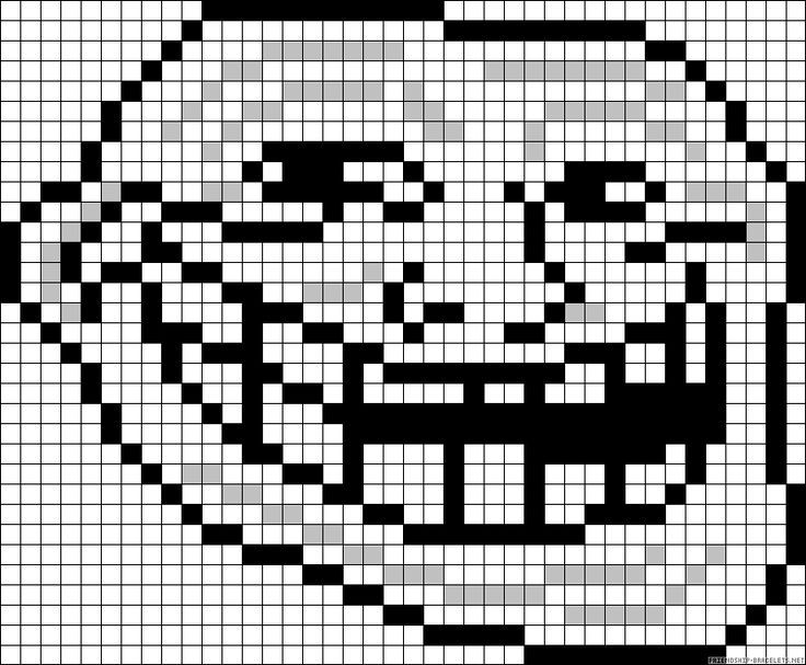 Troll face Pixel art
