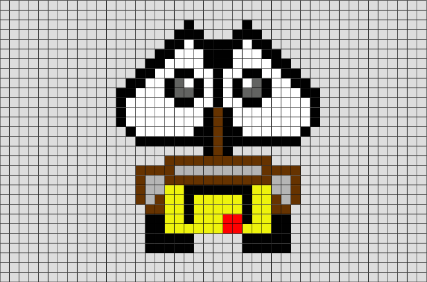 Wall-E Pixel art