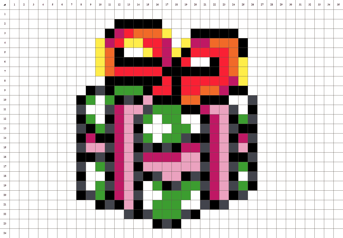 Weihnachtsgeschenk Pixel art