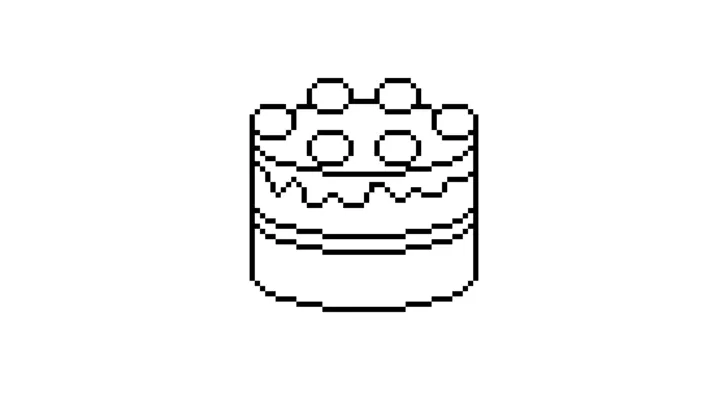 Wie zeichnet man einen Pixel-Art-Kuchen 5