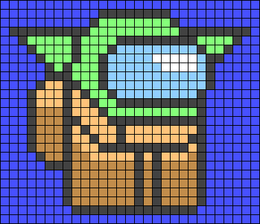 Yoda among us pixel art